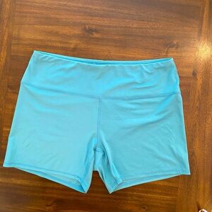Womens RBX Bikers Shorts Size 2X Light Teal In VGUC